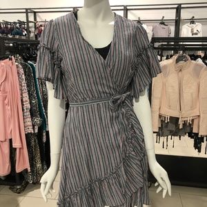 Cotton wrap dress